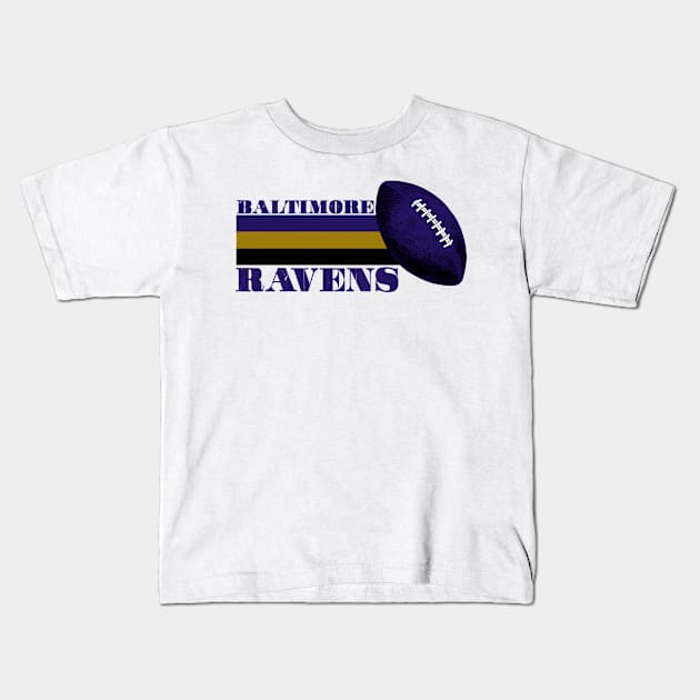 Baltimore Ravens Kids T-Shirt by TwoSweet